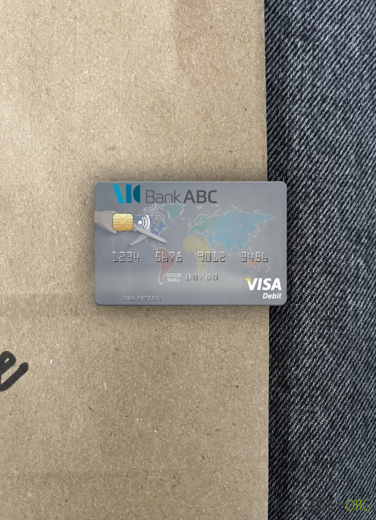 Jordan Arab Banking Corporation (ABC) carte de débit visa photolook , avant